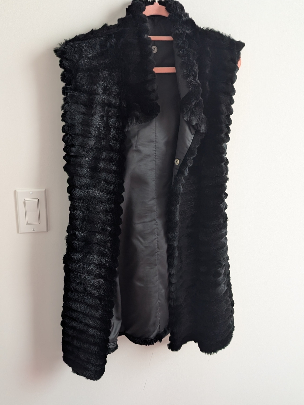 Black Mink Fur Vest